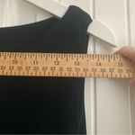 Ralph Lauren Lauren Midi Dress 12 Black Ruching Boat Neck Classic Staple Piece Photo 5