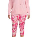 Terra & Sky Womens Capri Leggings Size 2X 20W-22W High Rise Tie Dye Pink… Photo 3