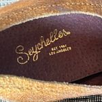 Seychelles Skein Loafer Shoes Women 9 Cognac Brown Nubuck Leather Modern Classic Photo 13