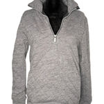Lululemon Forever Warm Quilted Pullover Heathered Core Dark Grey Women Size 4 Photo 0