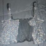 Meshki Rhinestone Crop Top Photo 1