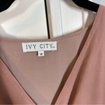 Ivy City Co Andie Maxi Dress In Dusty Rose Faux Wrap size medium Pink Photo 2