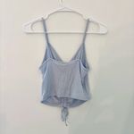 Garage  pastel blue ruched crop top Photo 3