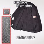 Vintage Stanley Blacker Wool Blazer Black Gold Crest Buttons Size 14 Size M Photo 8