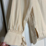 Old Navy The Classic Shirt Elegant Cream Cotton Top Photo 6