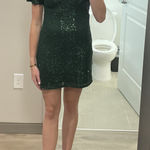 Lulus Green Sequin Cocktail Dress Photo 0