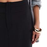 ASOS  DESIGN double waistband front slit maxi skirt Photo 4