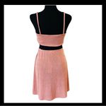 ZARA Topshop Peach Cutout Dress NWT | Size Small (4-6) | Bow, Side Cutouts, Shimmer Photo 3