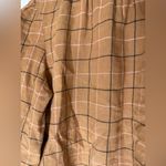 Roolee  Harvest Plaid Check Modest Prairie Long Sleeve‎ Linen Top Small Photo 2