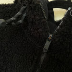 Lululemon Textured Fleece 1/2 Zip Black size 4 sherpa hooded Photo 5