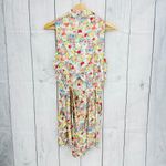LC Lauren Conrad NEW SMALL Cream Floral Romper Sleeveless Button Up Front Photo 1