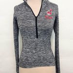 PINK - Victoria's Secret Victoria’s Secret PINK ultimate half zip heather gray Cleveland Indians Sweater Photo 0