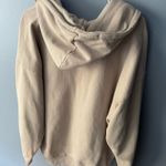 Brandy Melville Zip-Up Hoodie Oversized Beige Photo 1