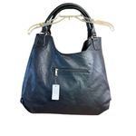 No Brand satchel bag* Black/ Gold￼/ sequence * Grained Bag NWT Black Photo 1