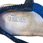 Shibever Women's Blue Wedge Sandals Embellished Comfort Elastic Strap Size 38 Photo 3