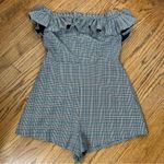 Urban Outfitters | Glenn Plaid Off The Shoulder Romper Ruffled Size 2 Photo 5