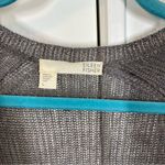 Eileen Fisher  Open‎ Front Short Sleeve 100% Linen Slub Long Cardigan Size Large Photo 1