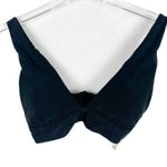 Aerie NWT Tie Back Triangle Bikini Top Swim Black Size Medium M NEW Photo 0