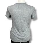 Old Navy  Womens T Shirt Top Graphic Print Short Sleeve V Neck Gray Teal Large Photo 2