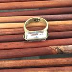 Silpada  KR Collection Brass & Crystal Ring Size 7 Photo 4