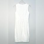 Piazza Sempione Shift Textured White Cotton Dress Size 42 Photo 1