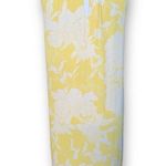 H&M  Dress Yellow White Retro Floral Pleated Top Sleeveless Open Keyhole Back Photo 4