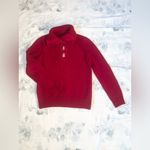 Ralph Lauren Lauren 100% Cotton Long Sleeve Sweater Size M Medium Solid Red Photo 5