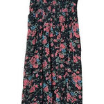 Urban Outfitters Pins & Needles Chiffon Black Floral Maxi Dress Size Small Photo 0