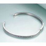 Boutique Sparkling Hinged Bangle‎ Bracelet | Yellow Gold Filled Photo 7