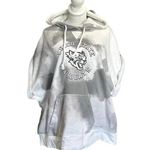 Champion  Chico State women's size XL short sleeve hoodie white and grey Photo 1