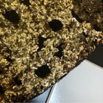 Tracy Reese Black Label Cleopatra Dress Gold Sequins Black Beaded Cutouts size 8 Photo 6