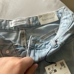 Stradivarius  Blue Mom Jean Shorts Distressed High Rise Photo 2