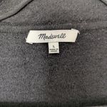 Madewell 100% Merino Wool Charcoal Open Front Cardigan Jacket Sz L Photo 1