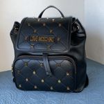 Love moschino  Black Studded Cinch ‎ Backpack Photo 5