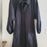 Modern Citizen  Emma Open Back Shirt Dress Button Down Black Cotton Sizes L S Photo 10