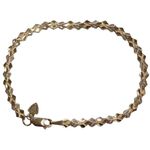 Vintage Beverly Hills 14k Gold Diamond Cut Link tennis Bracelet 7" Lobster Clasp Photo 1