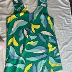 Tyche  Vibrant Leaf Print Sleeveless Top dress L Photo 3
