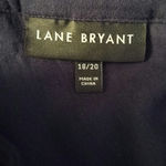 Lane Bryant  Plus Size 18 20 Blouse Top Peasant Crochet Lace Details Navy Blue Photo 2