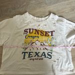 Y2K Distressed Texas Crop Tee Size L Photo 3