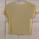 American Eagle  Shirt size M crop top color light yellow brand new with tag Photo 4