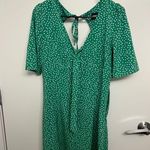 Sugar Lips Mint Julep Polka Dot Tie Front Mini Dress Photo 2
