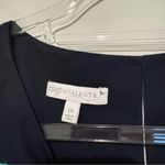 Talbots RSVP  Sequined Insect Sleeveless Tank Top Navy blue size 12 petite Photo 4