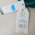 TT 2X Mid Rise Bikini Twist Front Swim Bottoms Plus in Turquoise NEW Green Photo 5