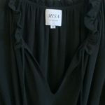 MISA Los Angeles  Long Sleeve Midi Dress Black Size Medium Photo 2