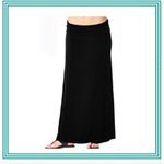 Lane Bryant  Plus Size Basic Solid Black Maxi Skirt Photo 6