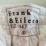 Frank & Eileen  White Wicklow Italian Chino Pant Size 8 *FLAW* Photo 6