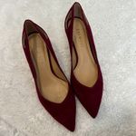 Talbots NWOT  Womens Burgundy Suede 2” Classic Heels Pointed Toe 5.5 M Photo 5
