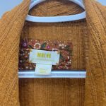 Anthropologie Maeve by size mustard long sleeve light weight faux wrap top Photo 2