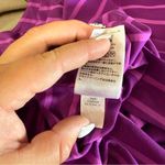 Eddie Bauer  V-Neck Stretch Fit and Flare Purple Stripe Dress Travex Athleisure S Photo 6