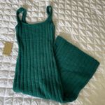 Wilfred Free Green Sweater Knit Nylon Midi Dress Photo 0